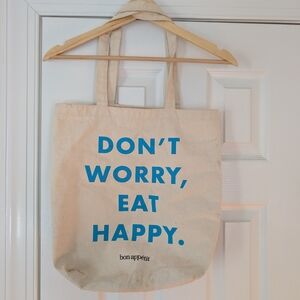 Bon Appetit Cream Tote Bag